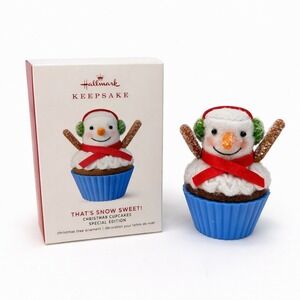 Hallmark THAT'S SNOW SWEET 2019 Christmas Cupcakes Keepsake LTD Edition Ornament